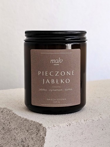 Świeca sojowa zapachowa Pieczone Jabłko 220 g