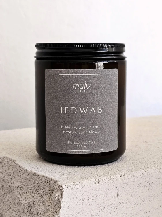 swieca sojowa zapachowa jedwab 220 g