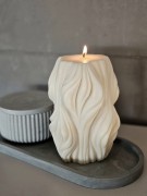 szara-dekoracyjna-podstawka-z-gipsu